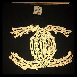 UNIF Chanel Bones Crop Top